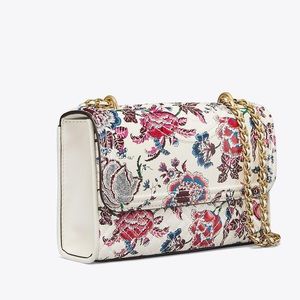 Tory Burch Convertible Fleming Print Shoulder Bag